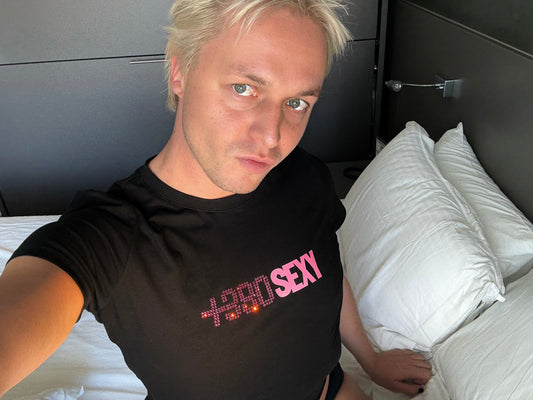 +380SEXY Baby tee BLACK