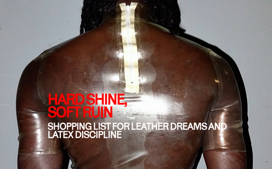 HARD SHINE, SOFT RUIN: SHOPPING LIST FOR LEATHER DREAMS AND LATEX DISCIPLINE